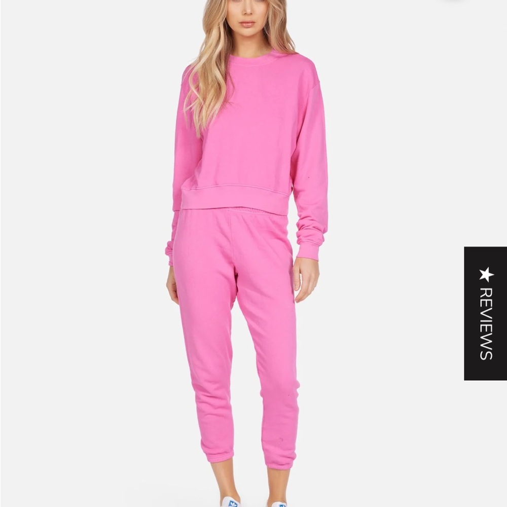 Michael Lauren Bright Pink Joggers